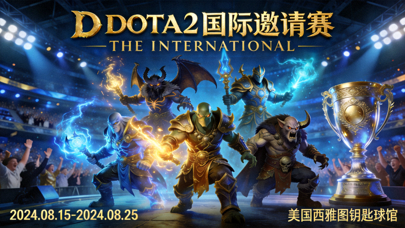 DOTA2国际邀请赛赛事宣传海报配图