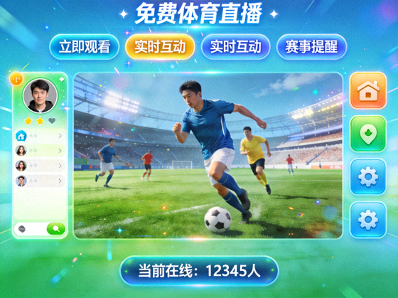 免费体育直播看球游戏场景展示图